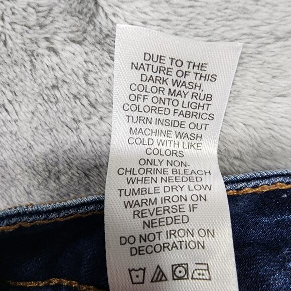 Maurices Jeans Womens 4 Blue Dark Wash Mid Rise Skinny Ankle Stretch Denim - Picture 7 of 13